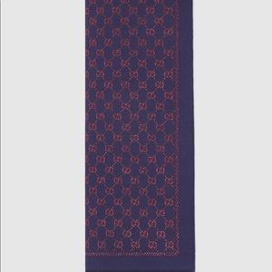Metallic GG Gucci Wool Scarf
